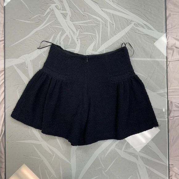 Navy Ruffle Shorts - Picture 2 of 4